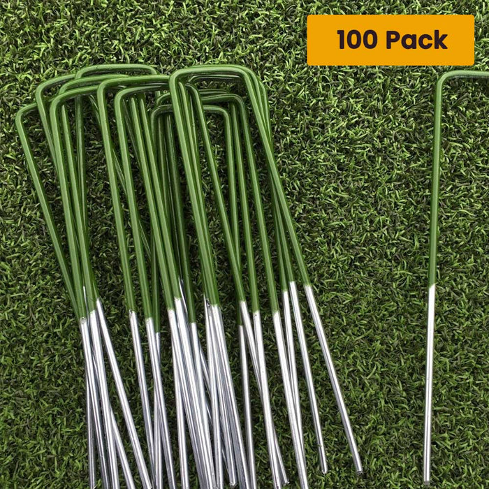 Pack of 100 Synthetic Weed Mat Pins or Pegs