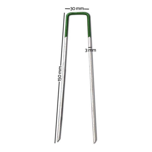 Pack of 100 Synthetic Weed Mat Pins or Pegs