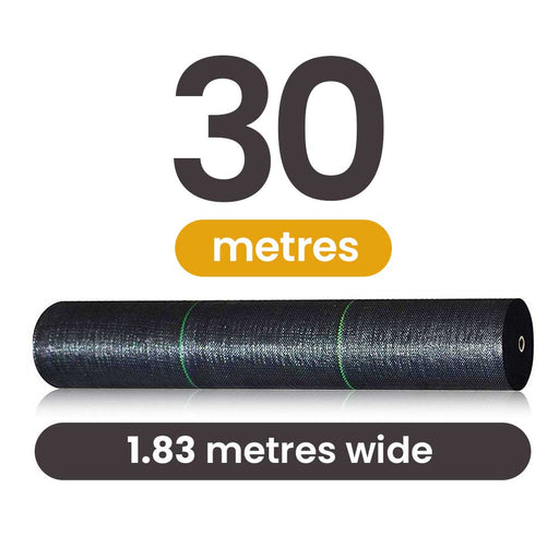 Premium 1.83m x 30m Weed Control Mat | Black